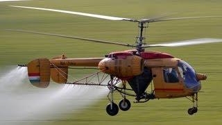 Kamov Ka-26 (HA-MNO) spraying flight near Szomor, Hungary