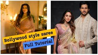 How to Drape a Bollywood style saree easy way  | Shoaib Khan