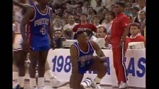 Pistons-Bulls (1989): All Cheap Shots, Altercations, and Techs