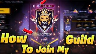 How to Join Free Fire V Badge Guild?  | Free Fire Guild War Trick  || Free Fire New Guild V Badge