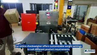 Online checkweigher automation machine