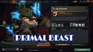 Dota 2 NEW IMMORTAL SET PRIMAL BEAST |  THE INTERNATIONAL BATTLE PASS 2022