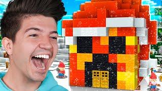 Minecraft SANTA ONLY Build Battle vs My Wife!