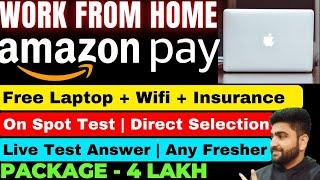 Amazon Work From Home Job | Live Test Answer | Online Job at Home | Part Time Job | Job Vacancy 2024