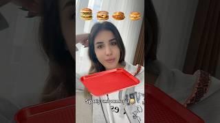 Hamgurger menüsü seçiyoruz