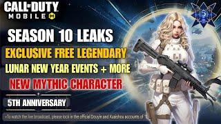 *NEW* Season 10 Leaks | Lunar New Year Event/New Permanent Legendary/New Mythic Character Codm 2024