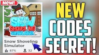 Snow Shoveling Simulator New Codes!! | ROBLOX *SECRET* CODES