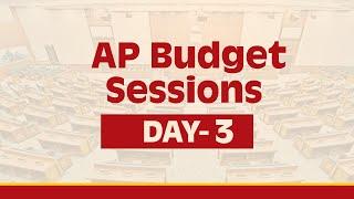 Day - 3: AP Budget Sessions | Legislative Assembly - Live.