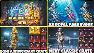 BGMI ANNIVERSARY CRATE EVENT | A8 ROYAL PASS EVENT | 3.3 NEW UPDATE | NEXT CLASSIC CRATE BGMI/PUBG