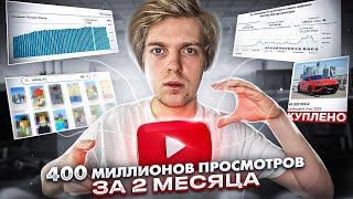 С 0 до 400 МЛН просмотров 2 месяца! Сколько денег я заработал с Ютуб Шортс?