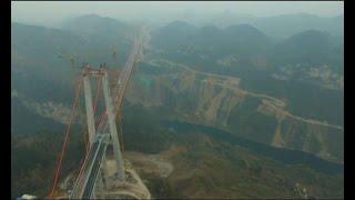 World's second highest suspension bridge opens to traffic in China