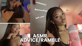 ASMR ADVICE(CRACKLING FIRE BACKGROUND)