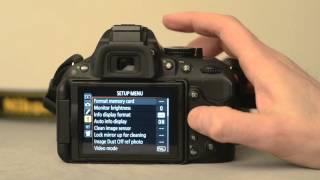 The Nikon D5200 Formatting the memory card - youtube