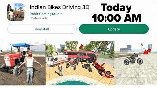 New Update in Indian Bike Driving 3d | Indian bike driving 3d new update all secret cheat codes 2024