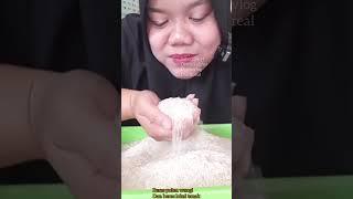 DYMA KULINER KOMPILASI Jilbab Hitam 3 vidio Makan Beras Mentah #asmr #mukbang @dymavlog