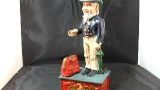 Vintage Uncle Sam Mechanical Bank