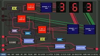 BINARY COUNTER RATS NEST :) ( see description )