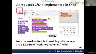 Snap!Con 2020: Create Your Own Block Language - Workshop by Stefano Federici