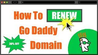 How to renew GoDaddy domain - godaddy.com