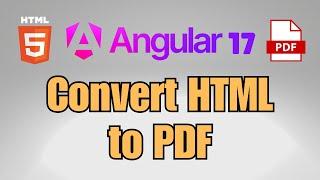 How to convert HTML to PDF in Angular 17?