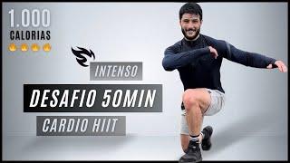 Treino Hiit de 50 MIN para gastar 1.000 calorias - sem repetições, sem equipamentos (em casa)