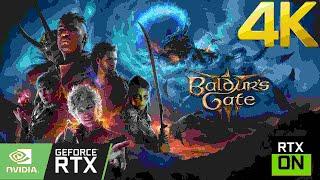 Baldur's Gate 3 High Graphics Settings 4K ] RTX 3060 + i7 12700K PC ] Gameplay