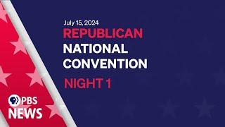 WATCH LIVE: J.D. Vance picked for VP | 2024 Republican National Convention | Night 1 | PBS News