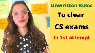 Unwritten Rules to clear CS examinations in 1st attempt | Neha Patel #mission20k