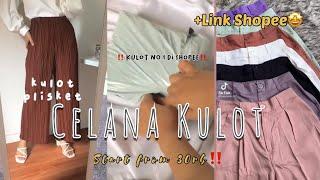 [RACUN TIKTOK] SHOPEE HAUL KULOT |+Link Produk | Linen, Hw,Plisket