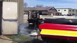 315 hp 2013 Mercury 2.5 Drag - First Start (1993 STV Mod VP)