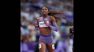 Gabby Thomas Wins the Womens 200M Finals At The Paris 2024 Olympics