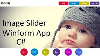Designing an Image Slider in Windows form Application C#