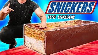 Giant 440-Pound SNICKERS Ice cream | How to Make The World’s Largest DIY SNICKERS Ice cream VANZAI
