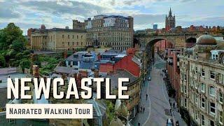 NEWCASTLE UPON TYNE | 4K Narrated Walking Tour | Let's Walk 2024