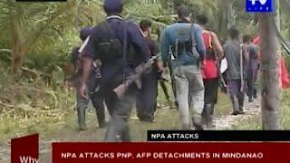 NPA attacks PNP, AFP detachments in Mindanao