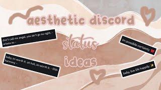  , cute aesthetic statuses for discord. part 2