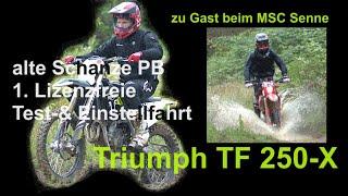 Triumph TF 250-X beim "freien Training" vom MSC Senne alte Schanze 2024