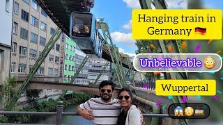 Hanging train in Germany  #trains #germany #lifeingermany #europe #transportation #hindivlog