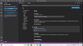 How to Change Font Size in Visual Studio code // increase font size in visual studio code