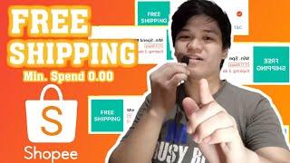 Paano Mag FREE SHIPPING sa SHOPEE TUTORIAL | Minimum Spend 0 | SHOPEE TUTORIAL WATCHFRED