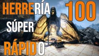 SUBIR LA HERRERÍA al 100 en SKYRIM RÁPIDO Y FÁCIL| Muy rápido Nivel 1 2023