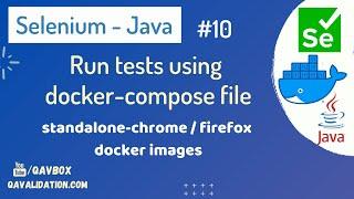 Run selenium4 tests in Dockers using docker compose file