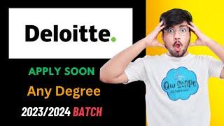 Deloitte hiring 2023, 2024 Batch | Deloitte off campus drive | #offcampusjobs #offcampusdrive #2024