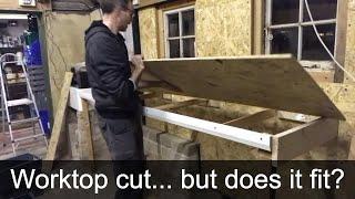 Will the worktop fit? Building the shed