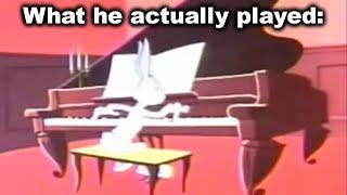 Pianos are Never Animated Correctly... (Bugs Bunny Minute Waltz)