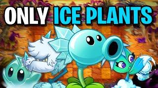 Can You Beat JURASSIC MARSH With Only Ice Plants? (PVZ2)