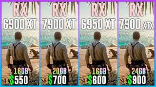 RX 6900 XT vs RX 7900 XT vs RX 6950 XT vs RX 7900 XTX - Test in 20 Games