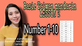 Basic Taiwan mandarin | number 1-10|lesson 2|Taiwan Factory worker | Kamille Parairo