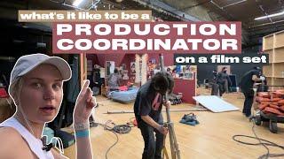 what's it like to be crewing on a film school set as a production coordinator & crafty