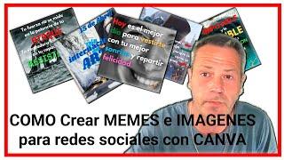 Crear Memes y imagenes para redes sociales con canva